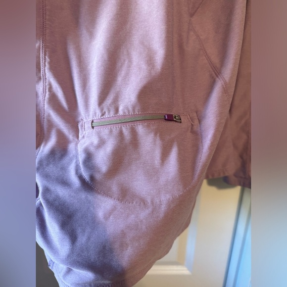 Athleta purple  Half Zip Longsleeve run pullover top jacket Sz large - Picture 7 of 7